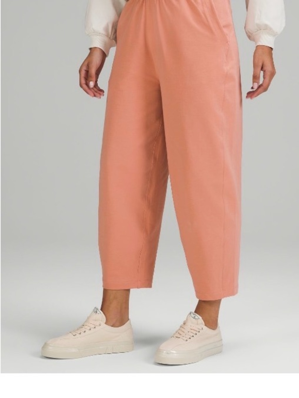 lululemon athletica Peach High-Rise Wide Leg Cropped Pants